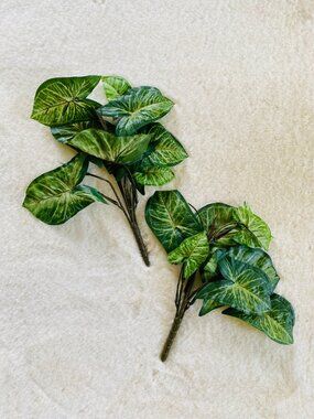 Faux Foliage Stems Butterfly Arrowhead Greenery Home Decor Crafts